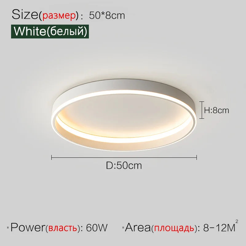 DecorBites™ Bedroom Lamp Ceiling Lights Modern Minimalist Master Bedroom Warm LED Lighting