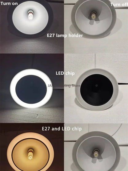 DecorBites™ Cone Shape Ceiling Pendant: Three Lighting Methods, Hanging Led Light