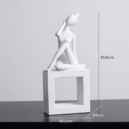 Abstract Figures Sculpture Modern Minimalism Decor Room Crafts DecorBites™ Aesthetics