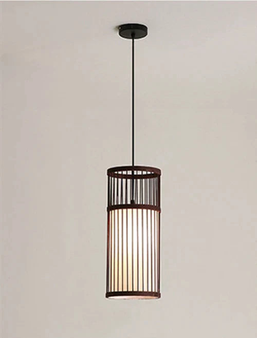 DecorBites™ Bamboo Wooden Pendant Lamp E27 - Small Bar Pendant Lights