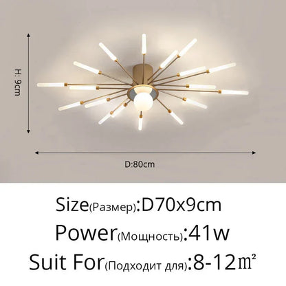 DecorBites™ LED Chandelier for Modern Living Kids Room Bedroom Hall Lighting Decor