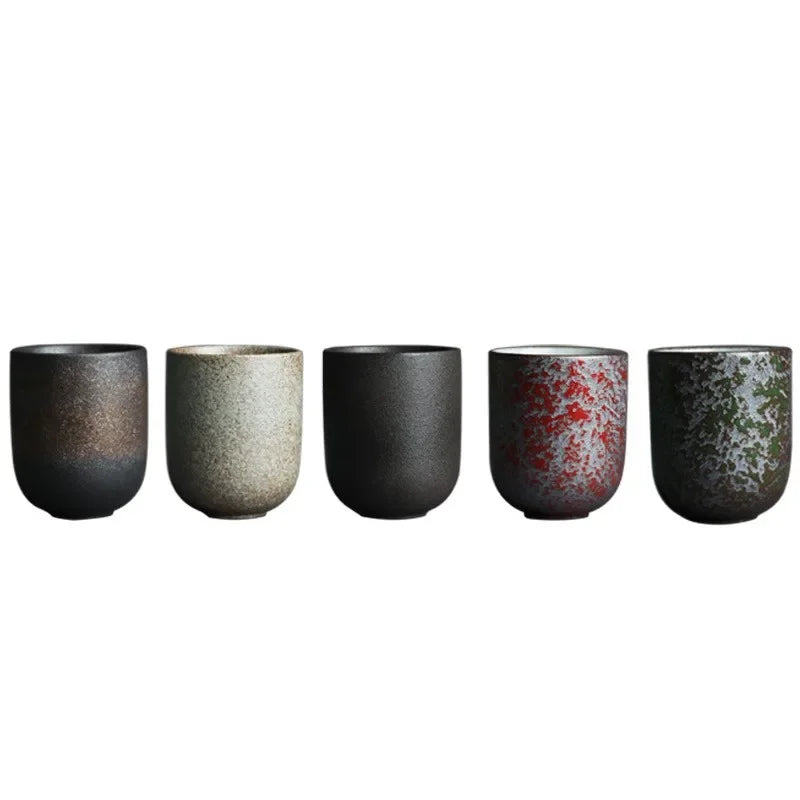DecorBites™ Japanese Ceramic Coffee Cup Set - Personal Porcelain Tea Drinkware Mug