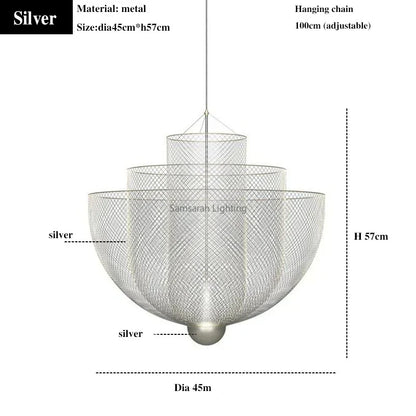 DecorBites™ Geometric Iron Chandelier | Nordic Loft Pendant Light Fixture