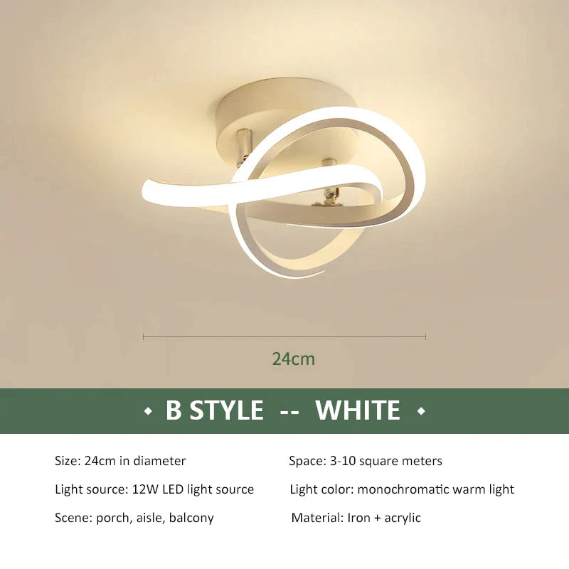 DecorBites™ LED Ceiling Chandelier Modern Bedroom Lamp Indoor Decor Surface Mounted Lighting