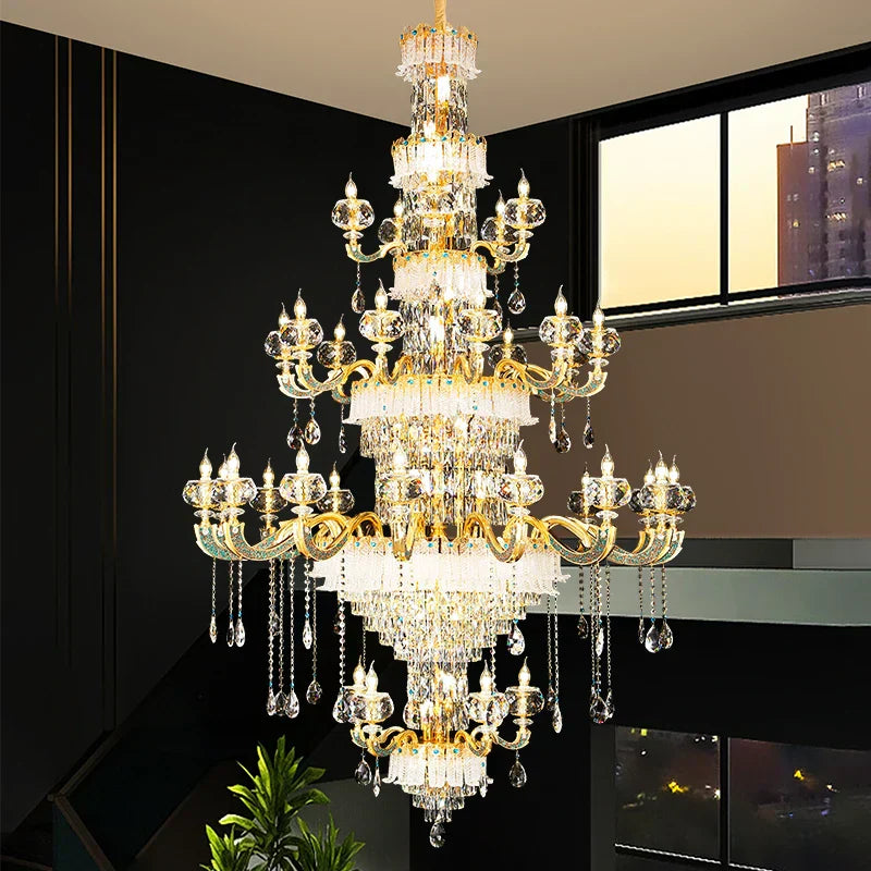 DecorBites™ Crystal Candle Chandelier for Luxury Living Room, Bedroom, and Dining Room