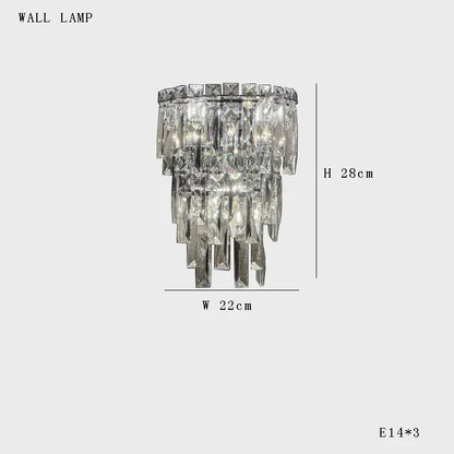 DecorBites™ Crystal Ceiling Chandelier - Elegant Two-story Room Decor