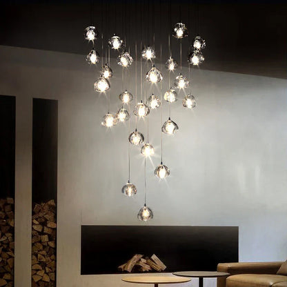 DecorBites™ Crystal LED Chandelier for Luxe Living Spaces