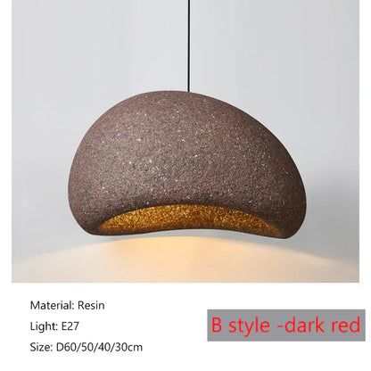 DecorBites™ Japanese Wabi Sabi LED Pendant Lamp Modern Simple Living Room Bedroom Chandelier