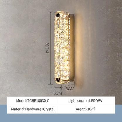 DecorBites™ Crystal Chandelier Lights for Living Dining Bedroom LED Dimmable Lustre Lighting