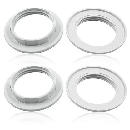 DecorBites™ Black White E27 Light Socket Ring 40mm Collar Rings for Glass Shade