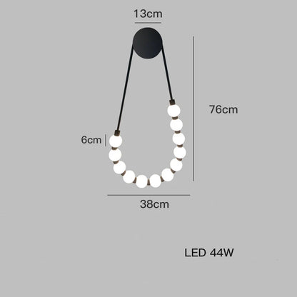 DecorBites™ LED Fancy Necklace Wall Lamp for Bedside & Living Room