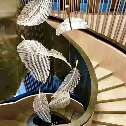 ™ Leaf-Shaped Dining Table Chandelier | Art Decor Room Lustres