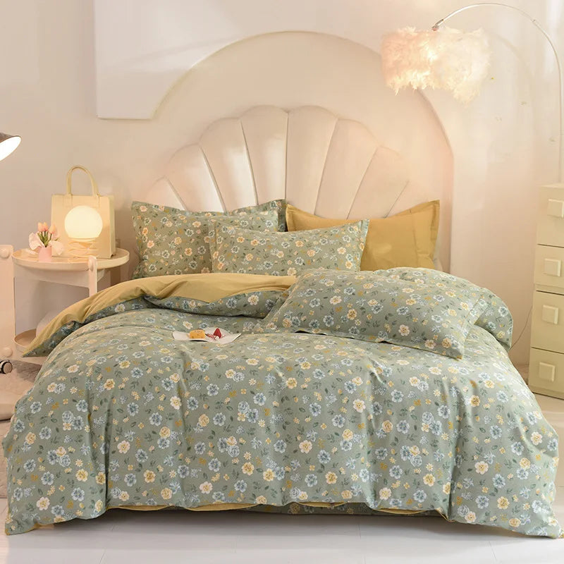 DecorBites™ Cotton Thickened Bedding Set - Single/Double Size, High Quality, Warm & Soft.