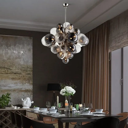 DecorBites™ Bubble Glass Ceiling Chandelier Pendant for Living Room Bedroom