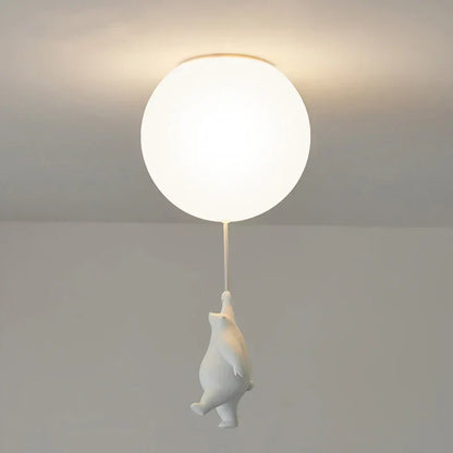 DecorBites™ Kids Bear LED Ceiling Chandelier, Cute Bedroom Pendant Light for Boys and Girls