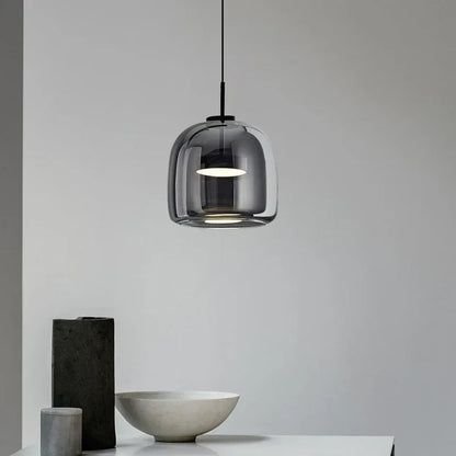 DecorBites™ Glass LED Pendant Chandelier for Dining Room Bar Bedroom Decor