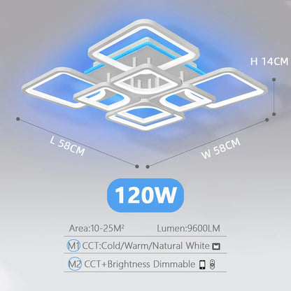 DecorBites™ LED Ceiling Chandelier with Dimmable Light for Home Decor