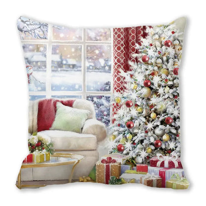 DecorBites™ Christmas Short Plush Pillowcase 45x45cm Home Decor