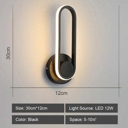 DecorBites™ LED Acrylic Wall Light Shade for Bedroom Living Room Home décor