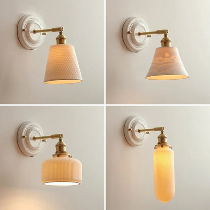 DecorBites™ Copper Arm LED Wall Sconce for Bedroom Bathroom Mirror Stair Light