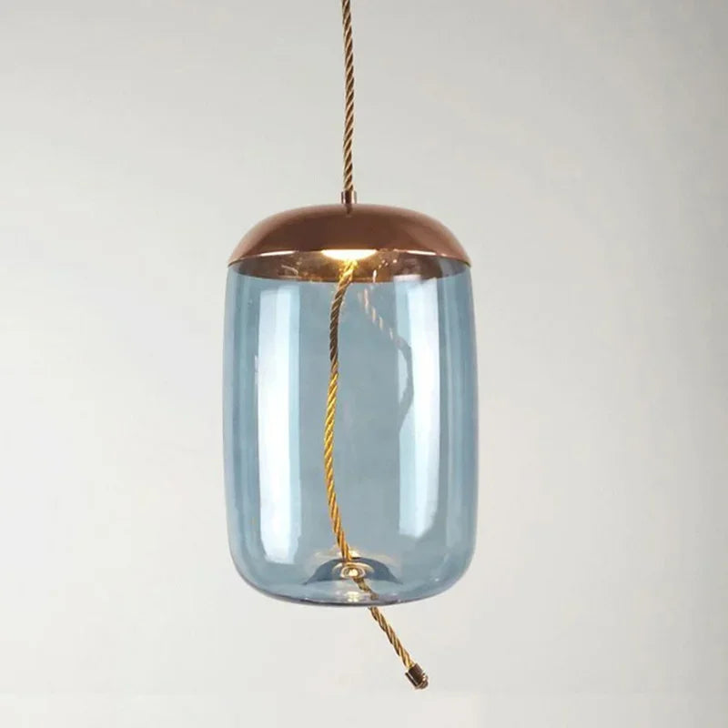 DecorBites™ BROKIS Knot Glass Pendant Chandelier Luminaria Deco Bedside Lamp