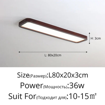 DecorBites™ LED Ceiling Lights: Modern Nordic Kitchen Study Living Room Dimmable Remote Control