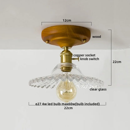 DecorBites™ Colorful Glass LED Ceiling Lamp Modern Style Light Fixture