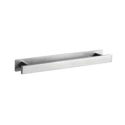 DecorBites™ Black Steel Towel Hanger - Square Bathroom Towel Rack