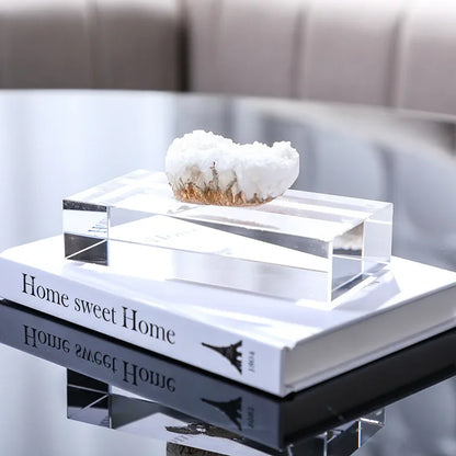 DecorBites™ Clear Crystal Coralline Ornaments for Home Decor