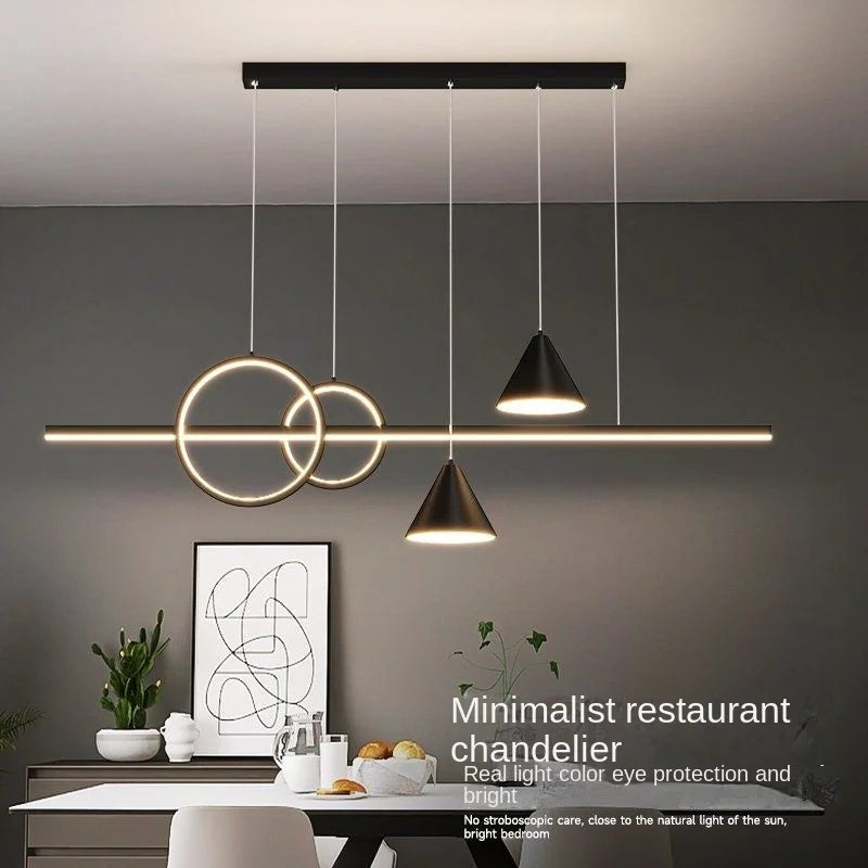 DecorBites™ Black Nordic Designer Dining Pendant Lamp: Stylish Lighting for Home Decor