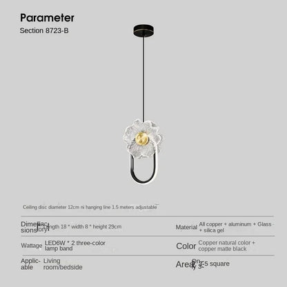 "DecorBites™ LED Glass Wall Lamp: Modern Home Decoration for Bedroom Living Room Corridor"