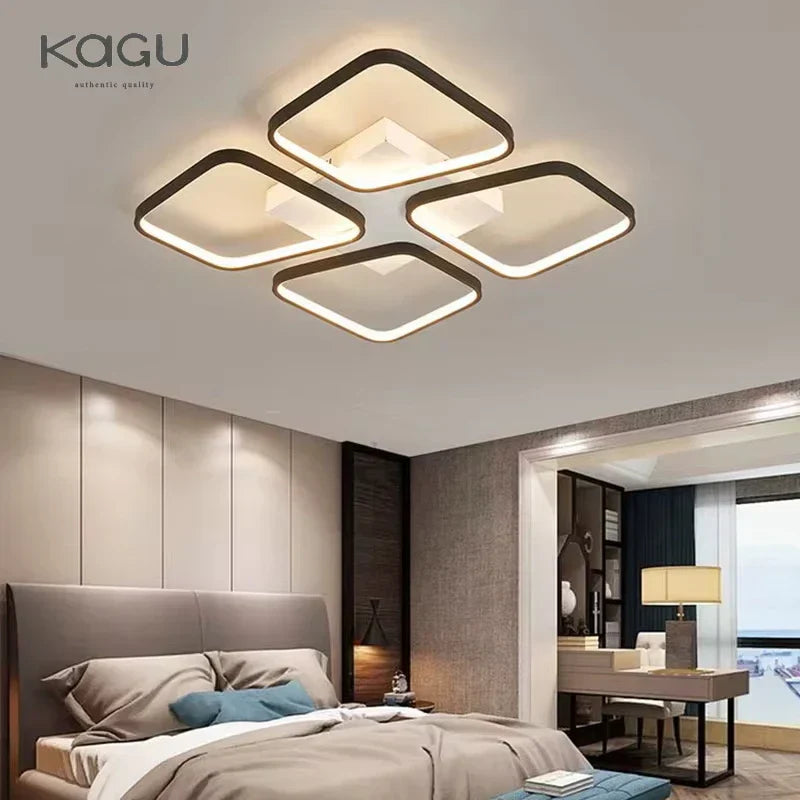 DecorBites™ LED Ceiling Lights: Modern, Stylish, Minimalist Black for Living Room and Restaurant