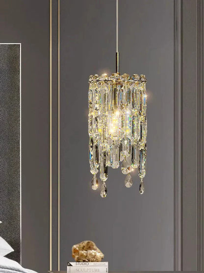 DecorBites™ Crystal Bedhead Pendant Light for Master Bedroom, High-End Restaurant Chandelier