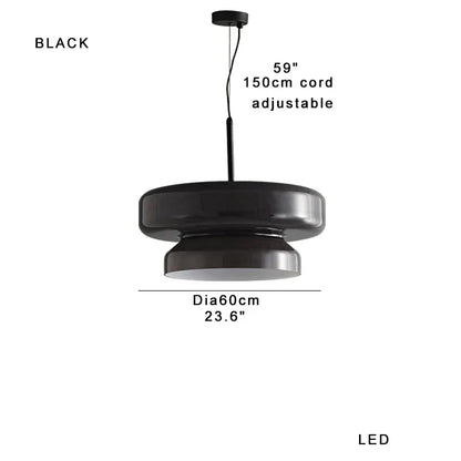 DecorBites™ Large Glass Pendant Light Dining Table Kitchen Island Lamp