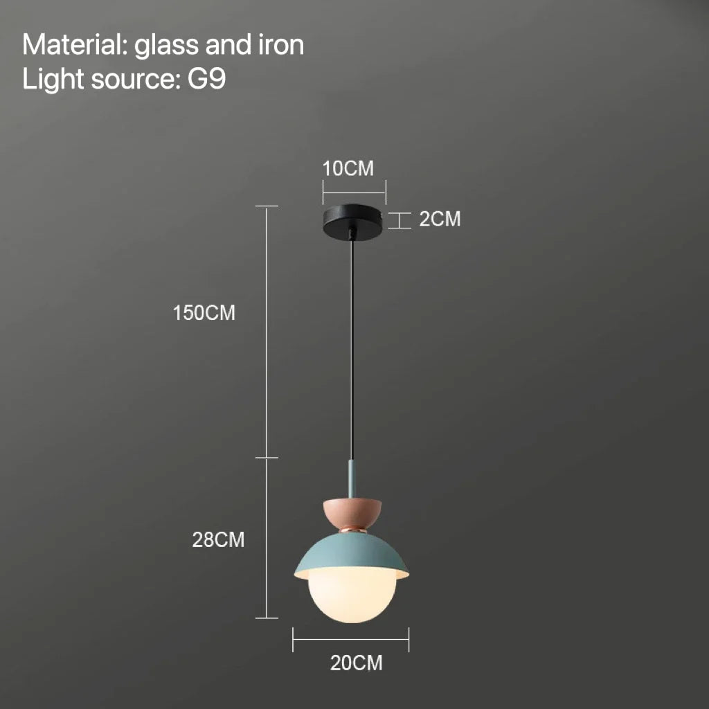 DecorBites™ Glass Ball Pendant Lamp: Modern Nordic Light Fixture for Home Decor, Kitchen, Dining, Bedroom