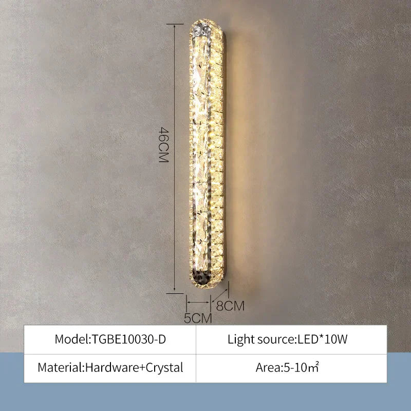 DecorBites™ Crystal Chandelier Lights for Living Dining Bedroom LED Dimmable Lustre Lighting