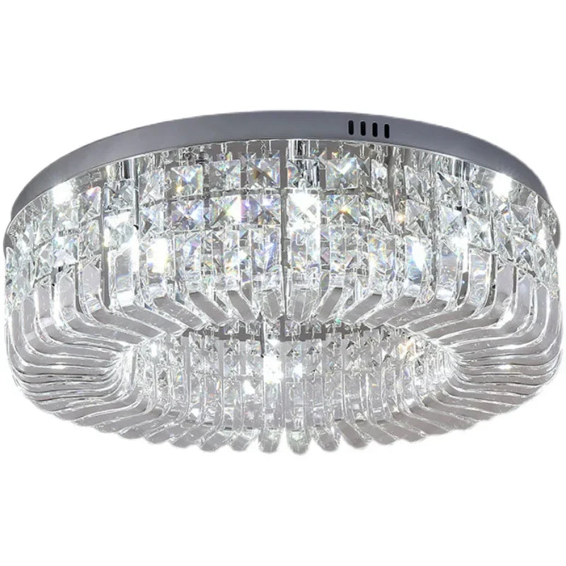 DecorBites™ Crystal Gold Ceiling Light for Dining Room, LED Chandeliers Living Room Decoration