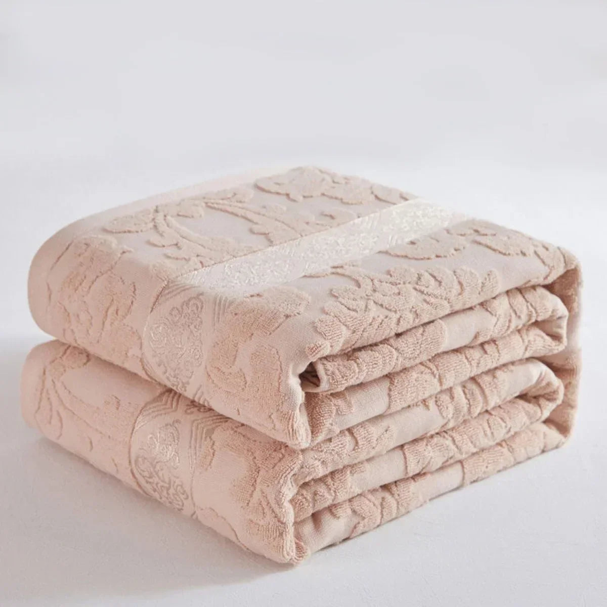 DecorBites™ Cotton Jacquard Towel Blanket for Adult Summer Air Conditioning, Sofa Cover