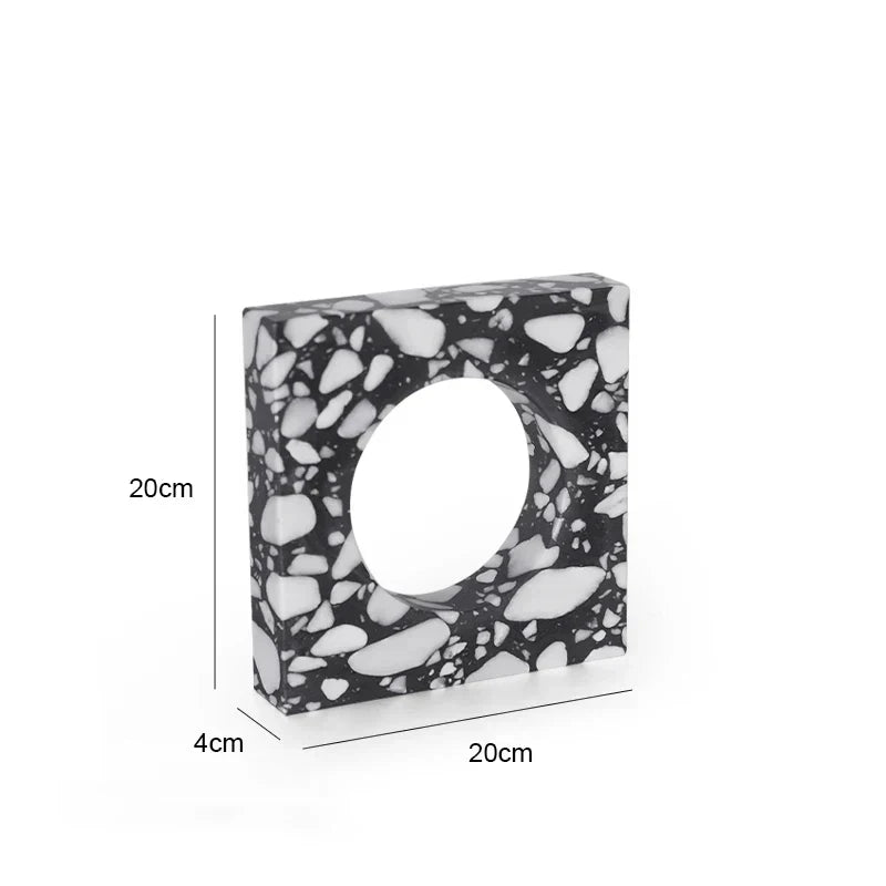 DecorBites™ Archway Terrazzo Sculpture for Home Decor