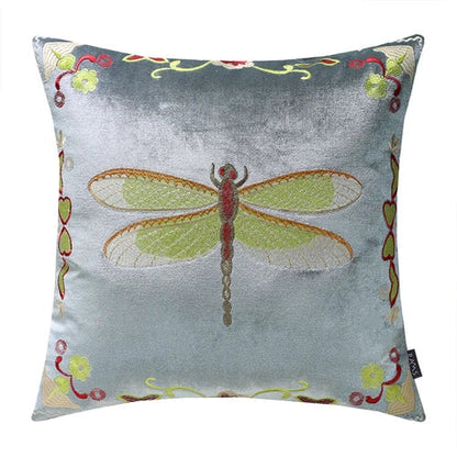 DecorBites™ Bee Embroidery Cushion Cover - Exquisite Animal Design for Sofa Decor