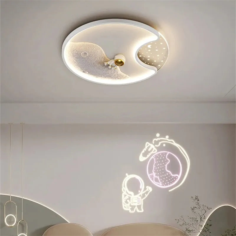 DecorBites™ Astronaut Moonlight LED Ceiling Light for Kids' Bedroom & Living Room