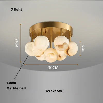 DecorBites™ LED Marble Balls Chandelier for Dinning Room