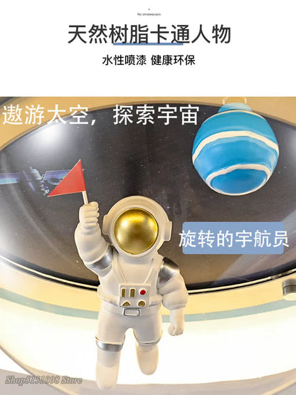 DecorBites™ Astronaut Spaceman Planet Kids Room Ceiling Lamp