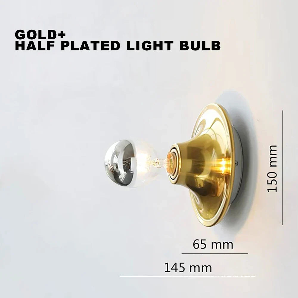 DecorBites™ LED Macaron Wall Lamp: Retro Colorful Bedroom Light, E27 Living Room Lighting