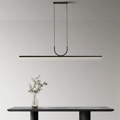 DecorBites™ Black LED Ceiling Chandelier for Dining Room Kitchen Island - Modern Hanging Fixture