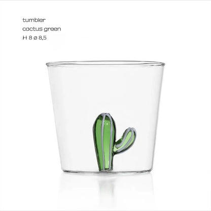 DecorBites™ Cactus Bunny Duckling Glass Cup - Table Decor Drinkware