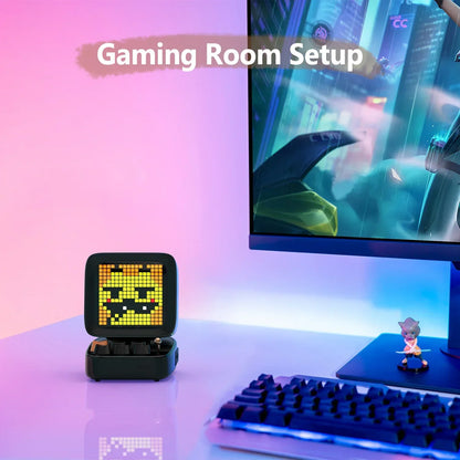 DecorBites™ Ditoo Retro Pixel Art Bluetooth Speaker Alarm Clock LED Display Board