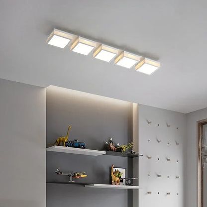 DecorBites™ Black White LED Ceiling Lights Modern Minimalist Bedroom Study Lighting Fixtures