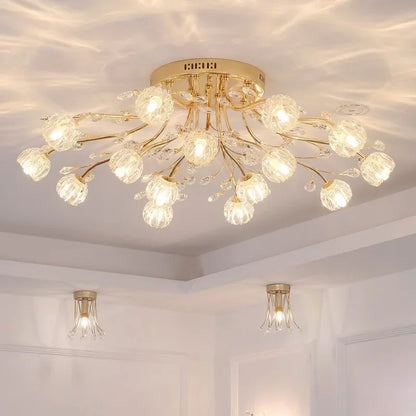 DecorBites™ Crystal Ceiling Light for Modern Light Luxury Living Spaces by Samsarah Lighting