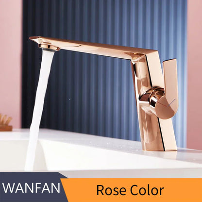 DecorBites™ Black Basin Faucet Single Handle Bathroom Sink Mixer Tap